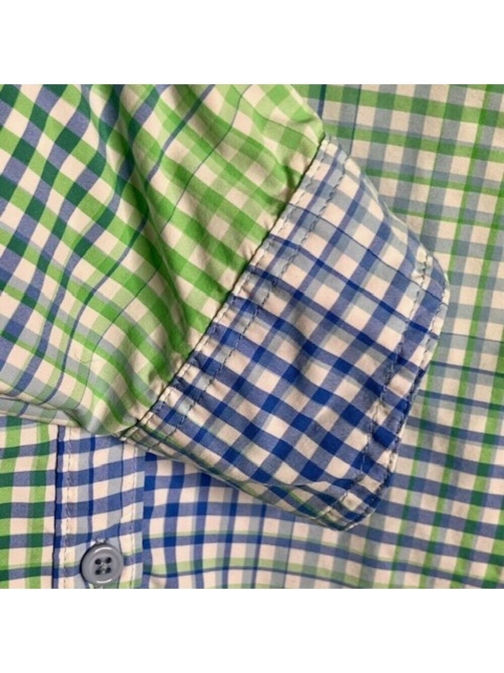 Columbia Silver Ridge Checked Shirt Roll Up Omni Shade - Green/Blue/White - XL - Picture 8 of 12